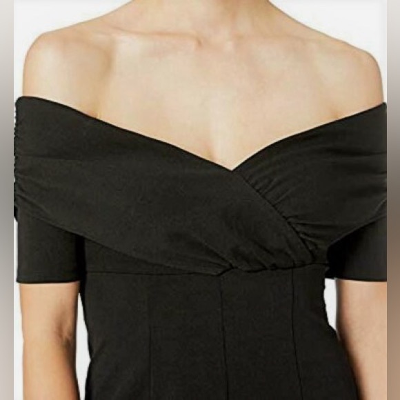 Guess Juda Jumpsuit Black Off-Shoulder Jumpsuit - Picture 7 of 8